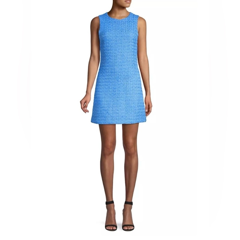 Alice + Olivia Sky Blue Textured Mini Dress